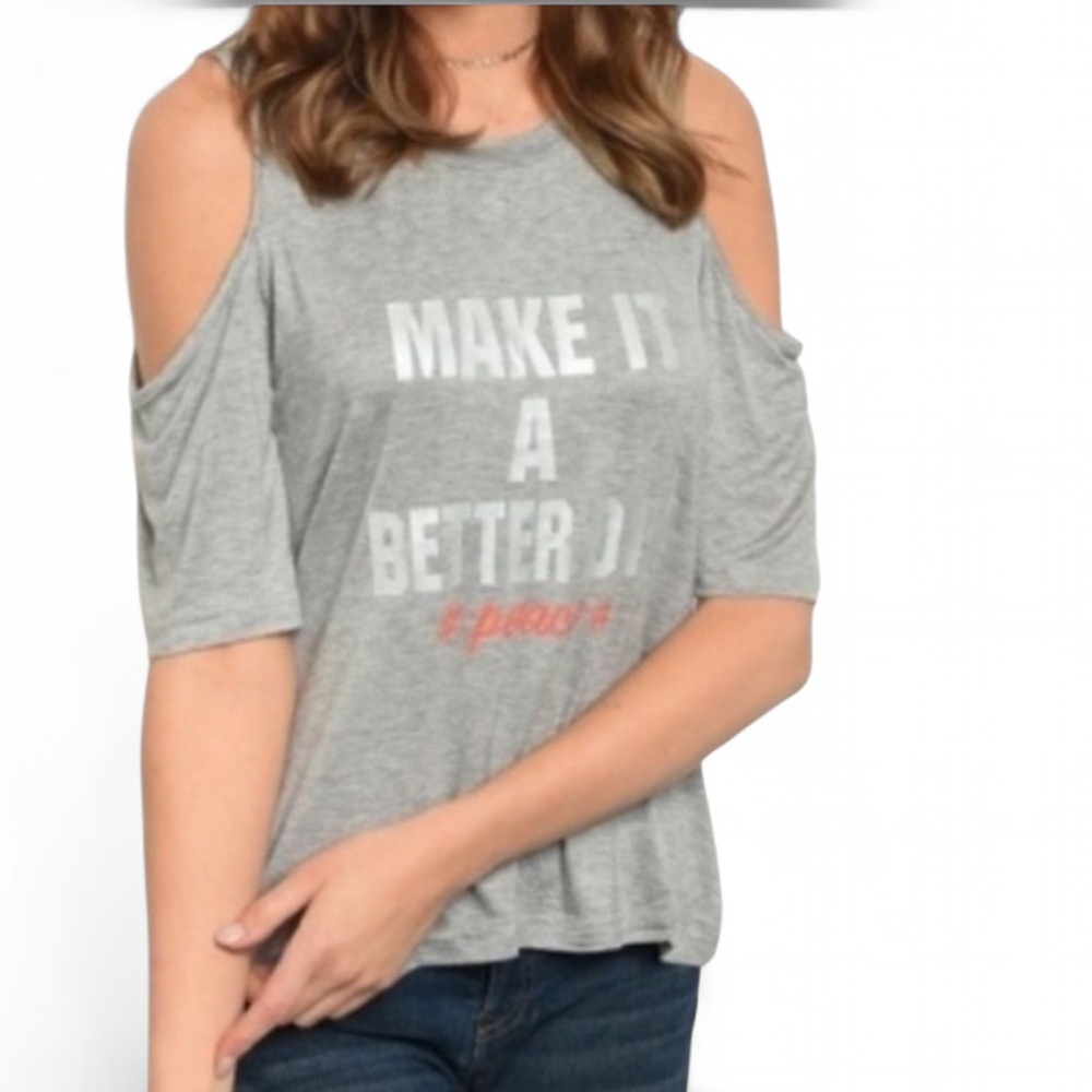 ‎Graphic Cold Shoulder Tee - Picture 5 of 14